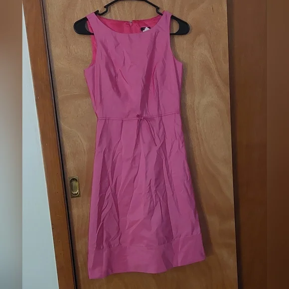 J.Crew 100% Silk Pink Dress - Picture 3 of 6